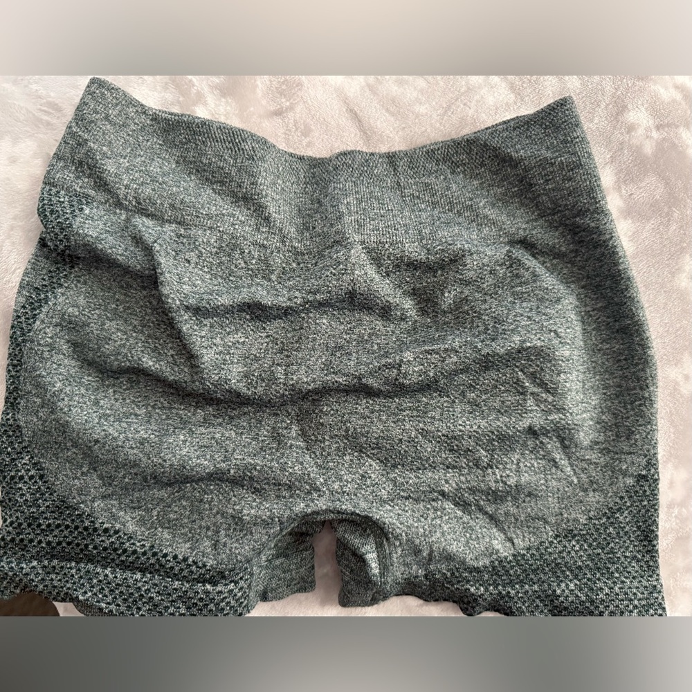 Women's Gray Knit Workout Shorts